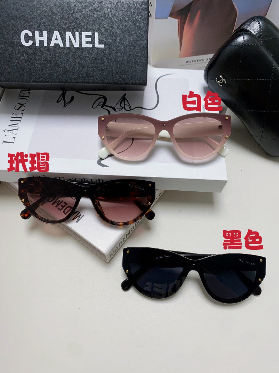 Chanel Round Silver Lens Sunglasses for Women - detail image 9