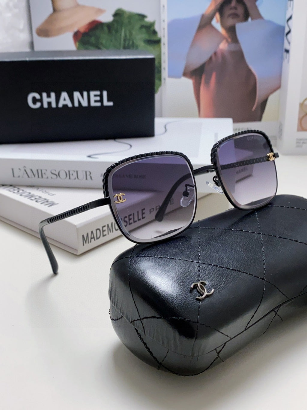 Chanel Fashion Silver Lens Sunglasses for Men & Women - 448935 - detail image 6