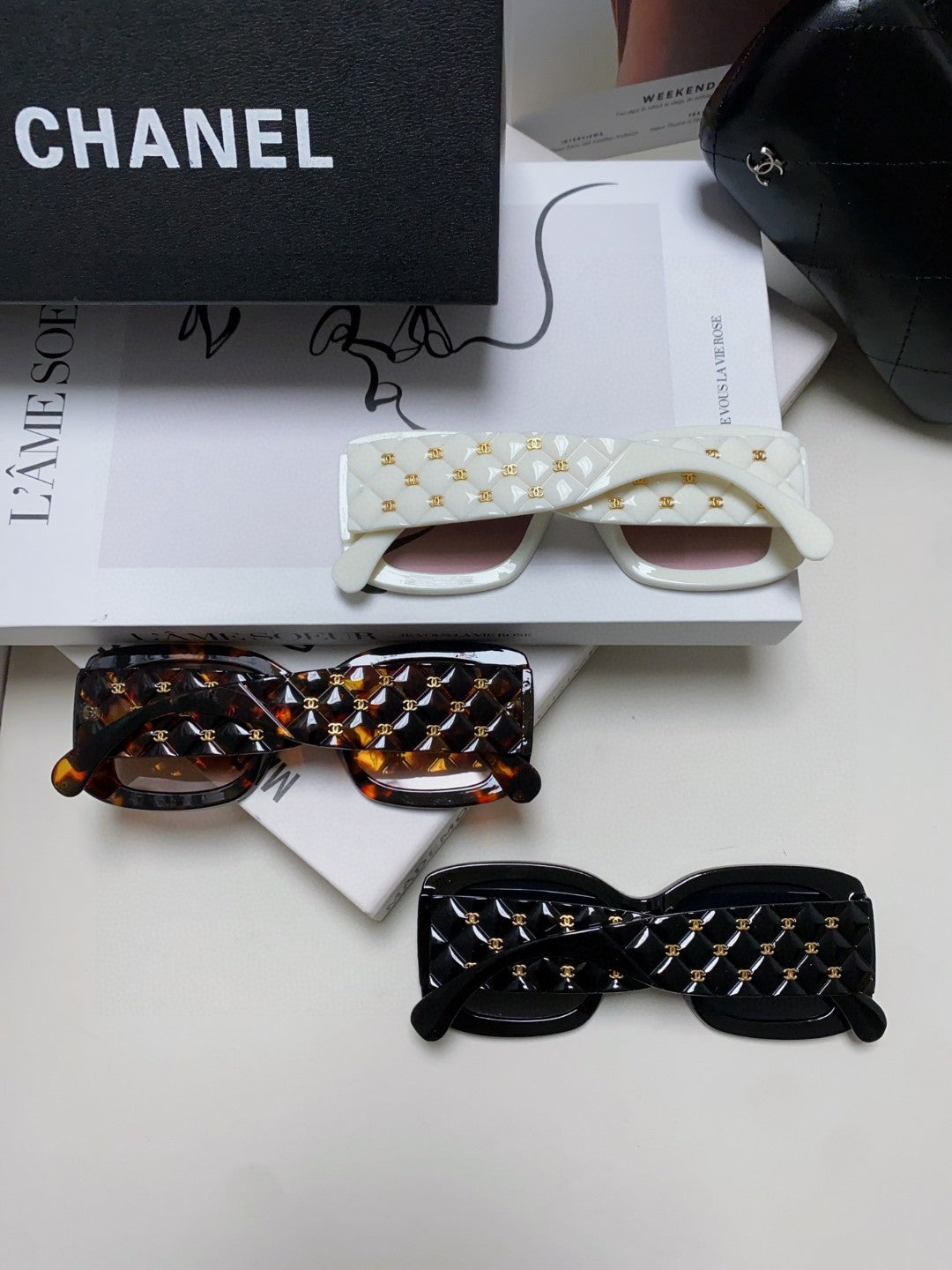 Chanel Fashion Red Lens Sunglasses for Men & Women - 448939 - detail image 10