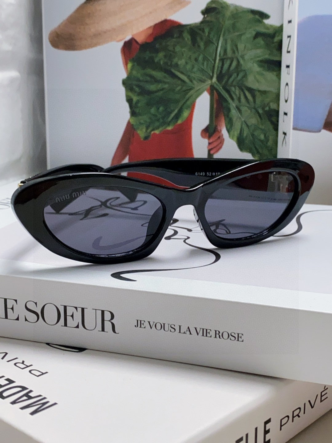 Miu Miu Cat-Eye Gray Lens Sunglasses for Men & Women - 466059