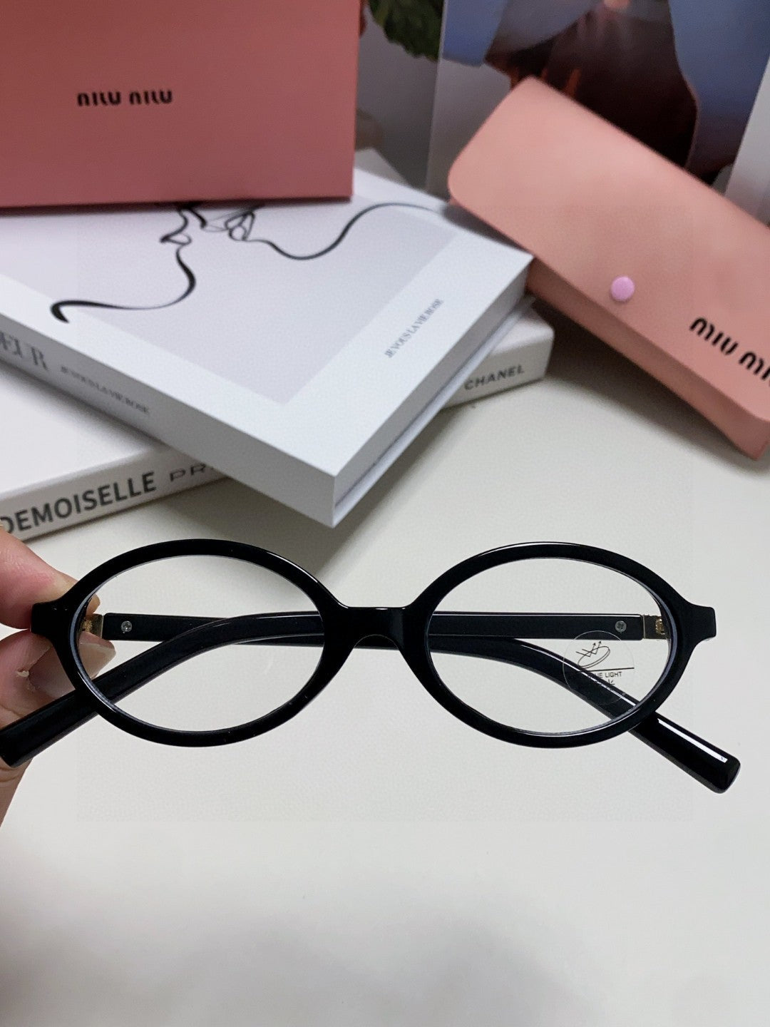 Miu Miu Round Gold Lens Sunglasses for Men & Women - detail image 3