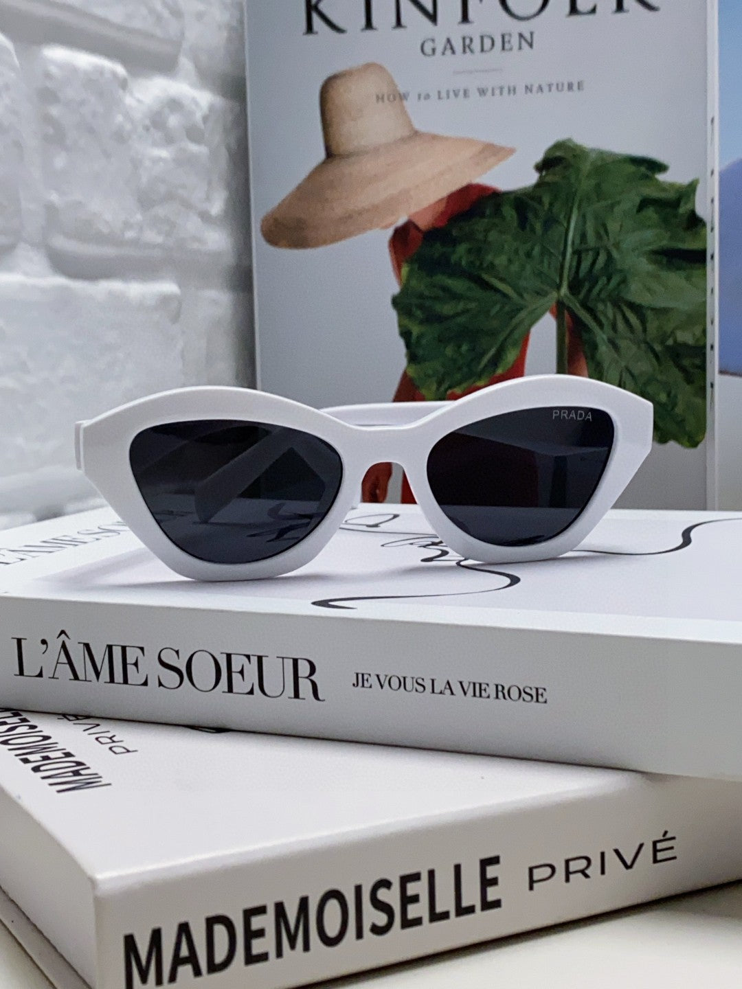 Prada Acetate Cat-Eye Black Lens Sunglasses for Men & Women - 465680 - detail image 3