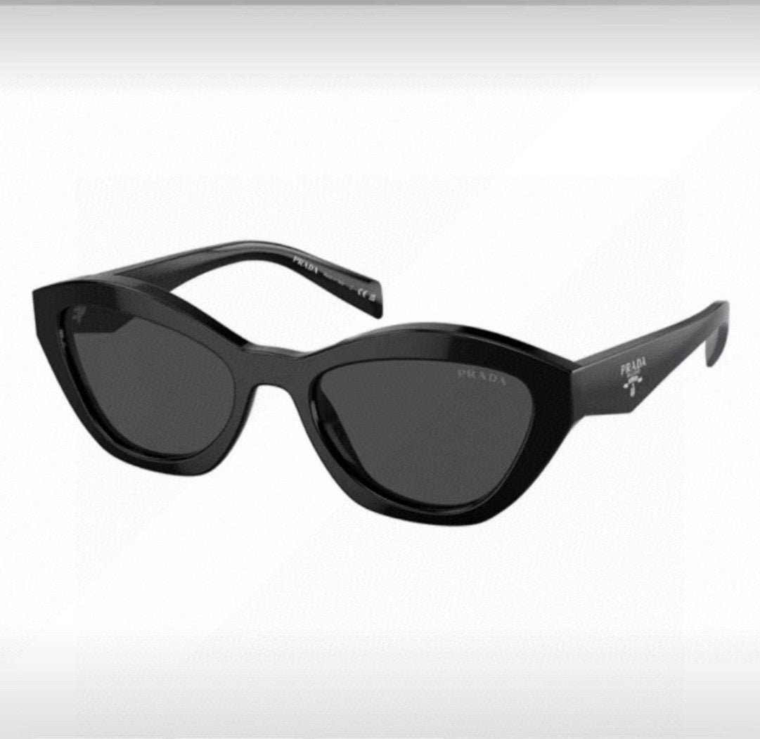 Prada Acetate Cat-Eye Black Lens Sunglasses for Men & Women