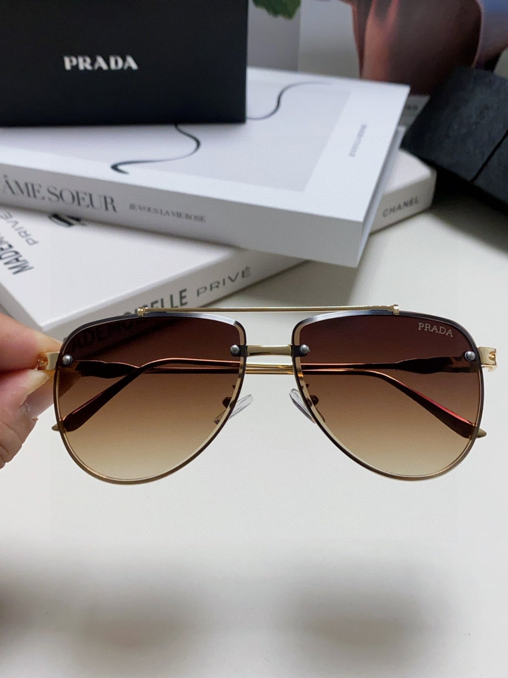 Prada Fashion Gray Lens Sunglasses for Men & Women - 465684 - detail image 2