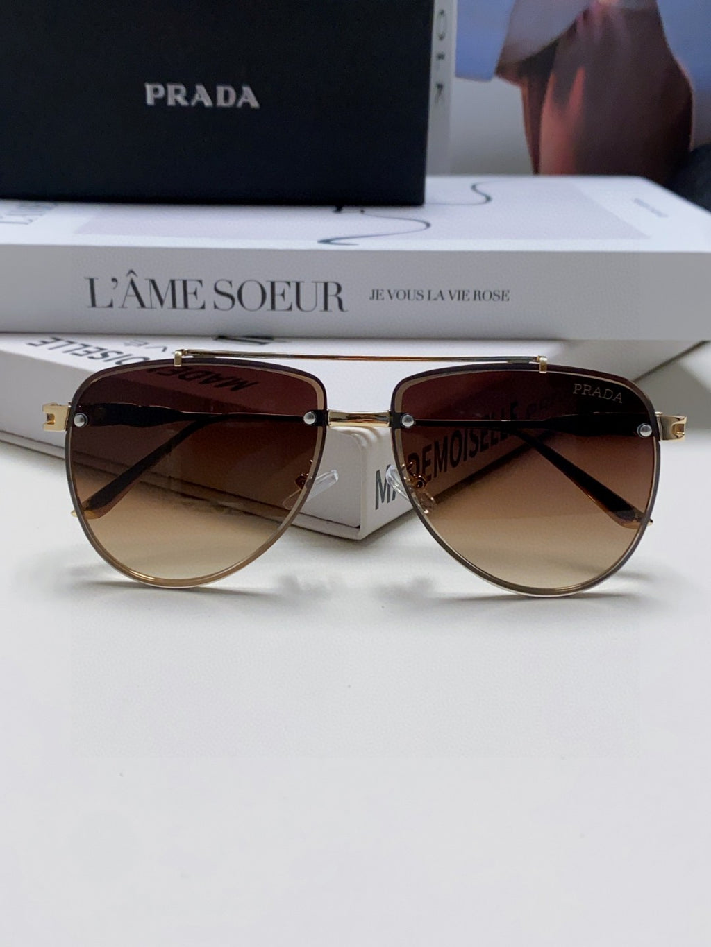 Prada Fashion Gray Lens Sunglasses for Men & Women - 465684 - detail image 5