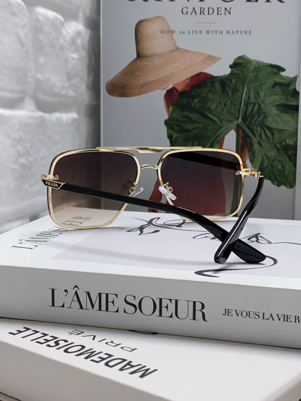 Prada Polarized Square Brown Lens Sunglasses for Men & Women - 465688
