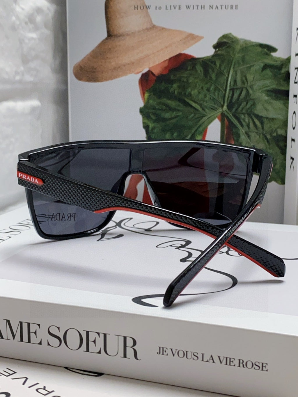 Prada Polarized Oversized Gray Lens Sunglasses for Men & Women - detail image 2