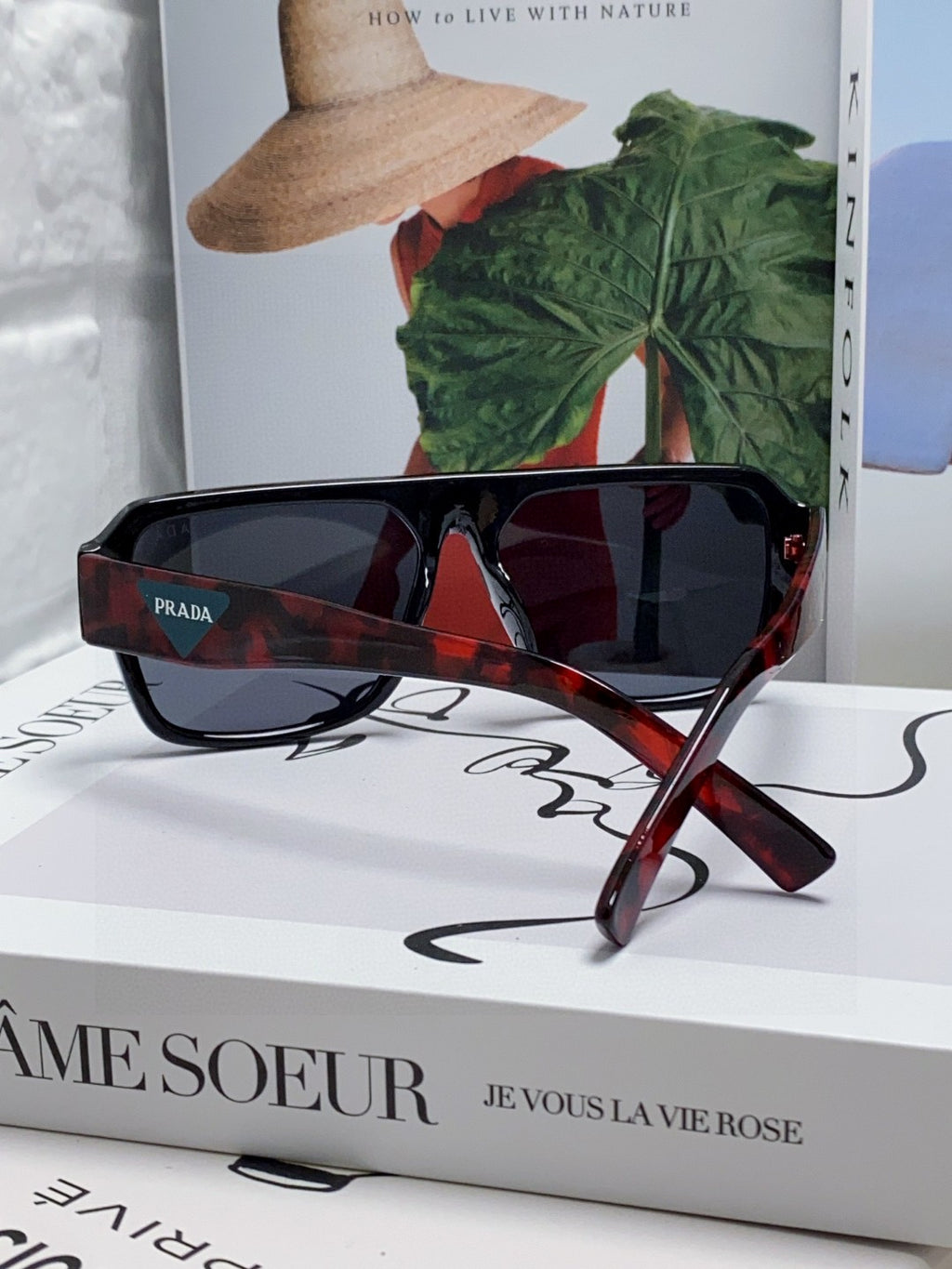 Prada Aviator Pink Lens Sunglasses for Men