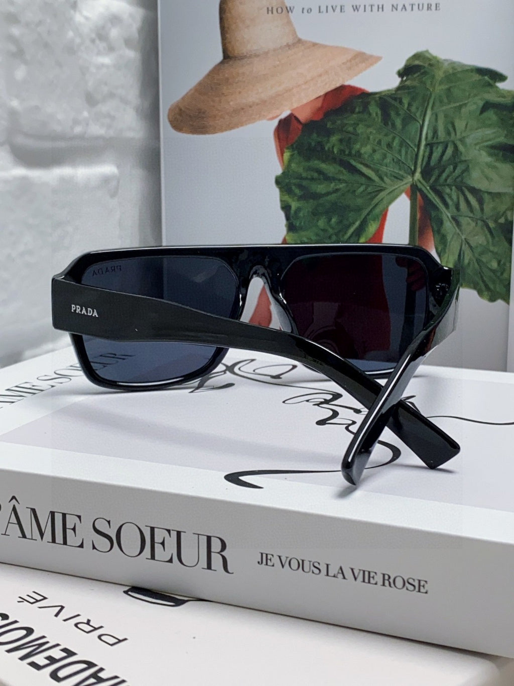 Prada Aviator Blue Lens Sunglasses for Men - detail image 2