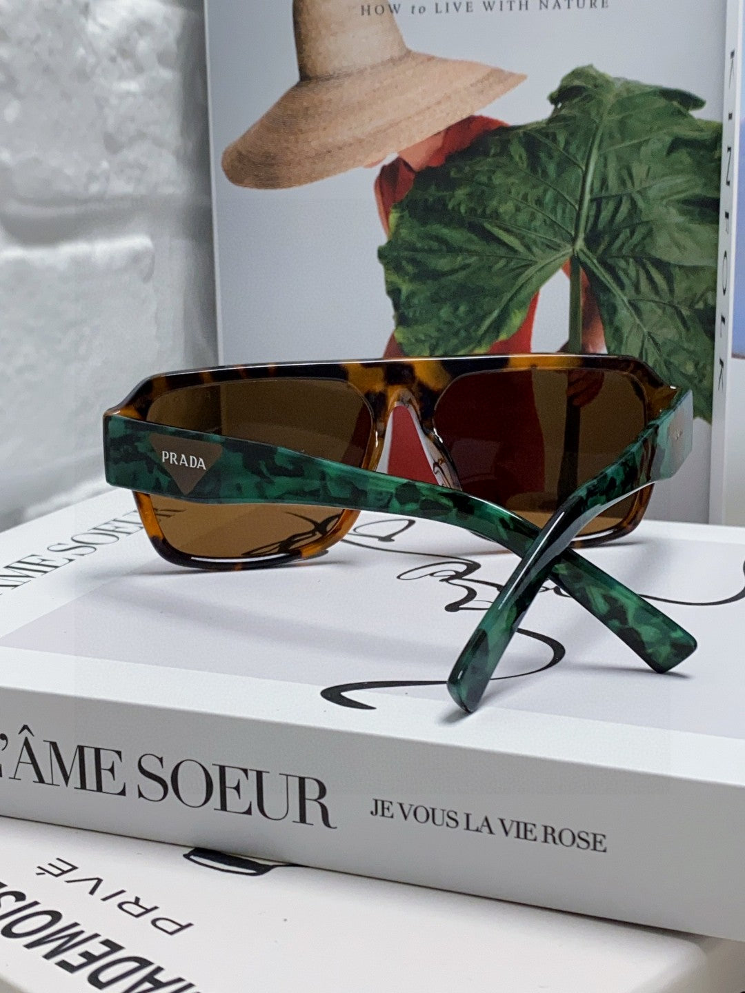 Prada Aviator Black Lens Sunglasses for Men - detail image 4