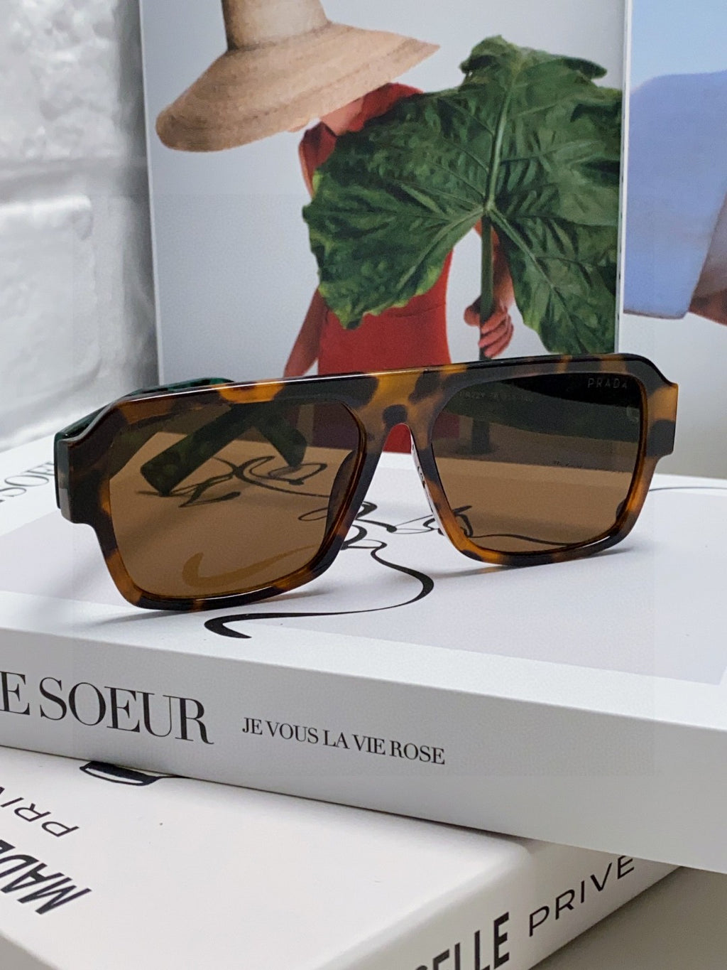 Prada Aviator Black Lens Sunglasses for Men - detail image 3
