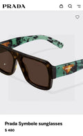 Prada Aviator Black Lens Sunglasses for Men