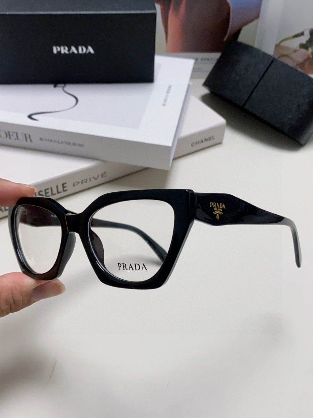 Prada Cat-Eye Gray Lens Sunglasses for Men & Women - 465678 - detail image 5