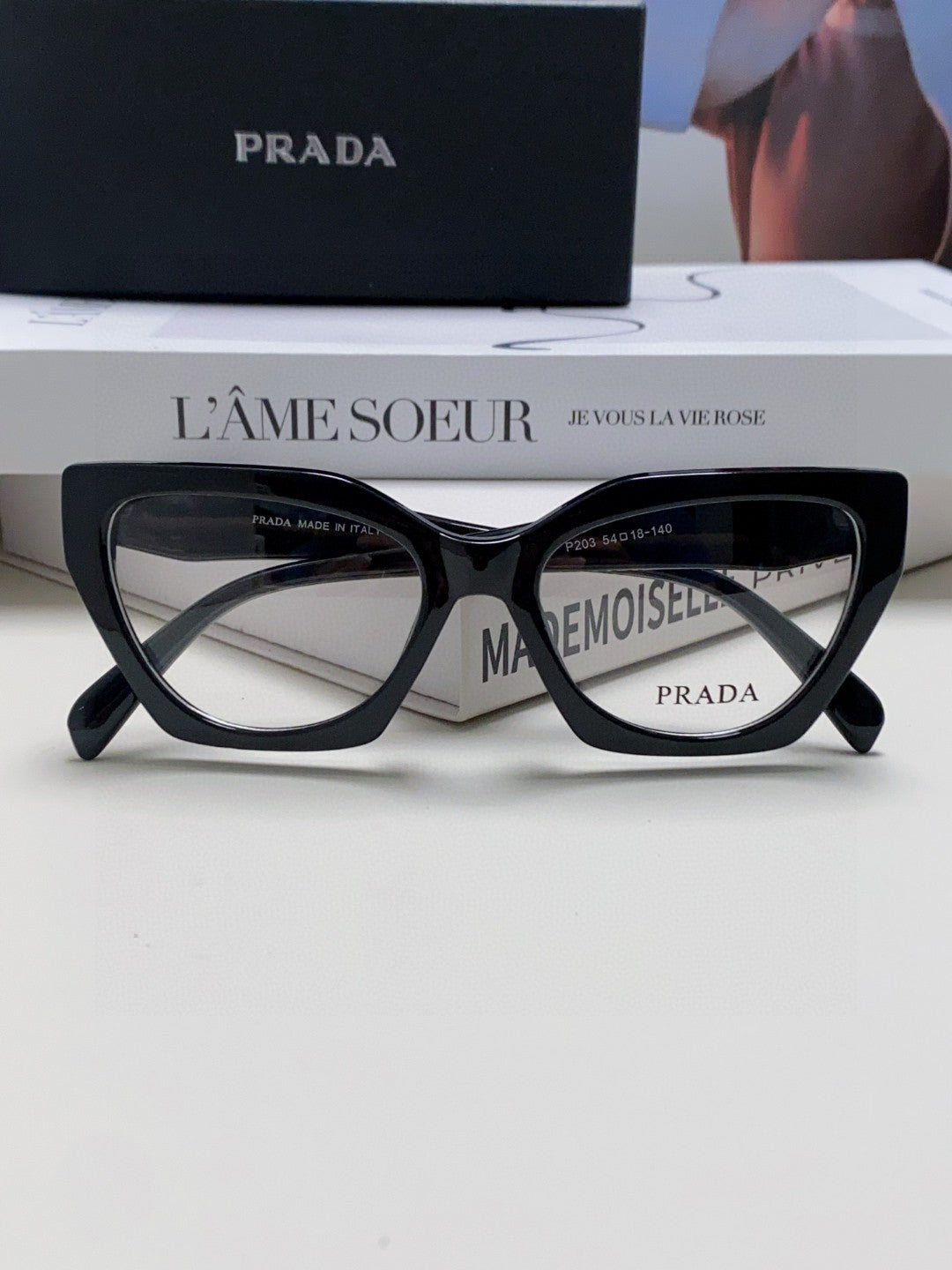 Prada Cat-Eye Gray Lens Sunglasses for Men & Women - 465678 - detail image 6