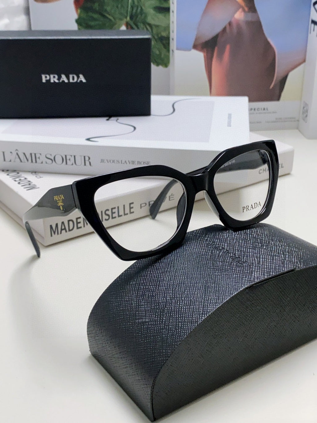 Prada Cat-Eye Gray Lens Sunglasses for Men & Women - 465678 - detail image 7