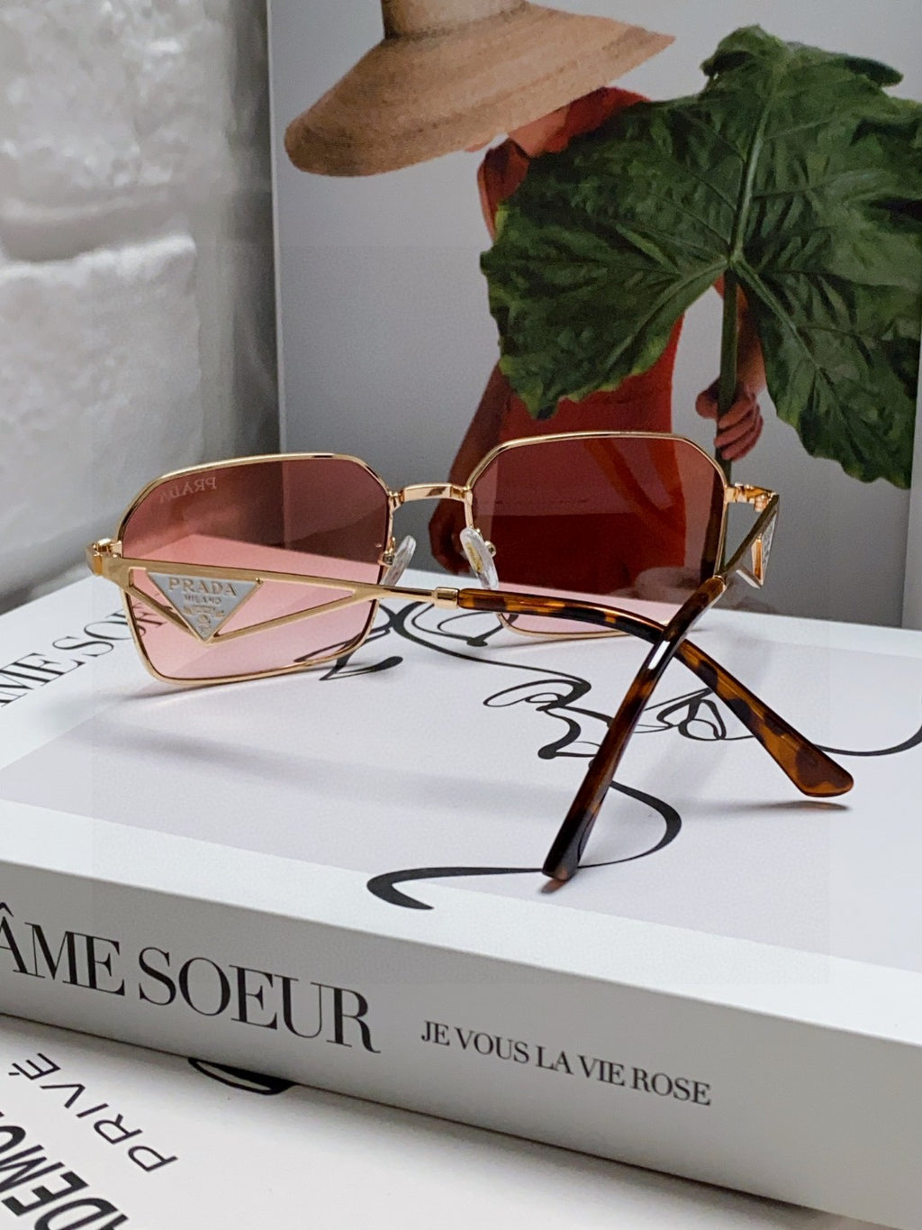 Prada Square Red Lens Sunglasses for Men & Women - 465529 - detail image 2