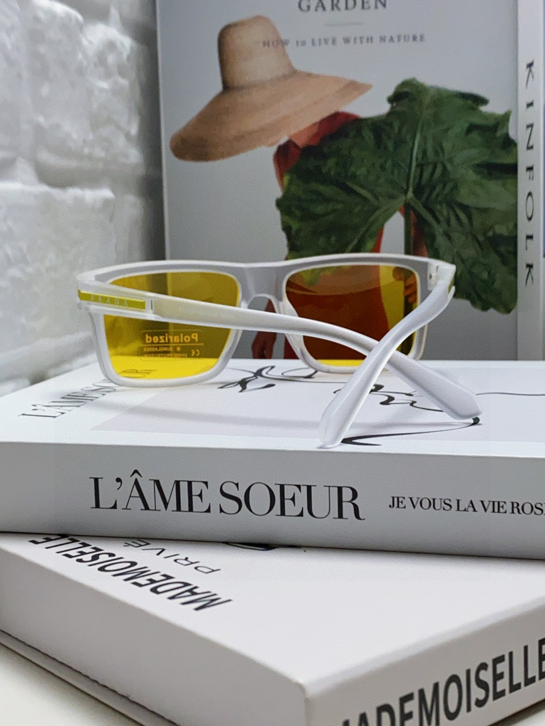 Prada Fashion Yellow Lens Sunglasses for Men & Women