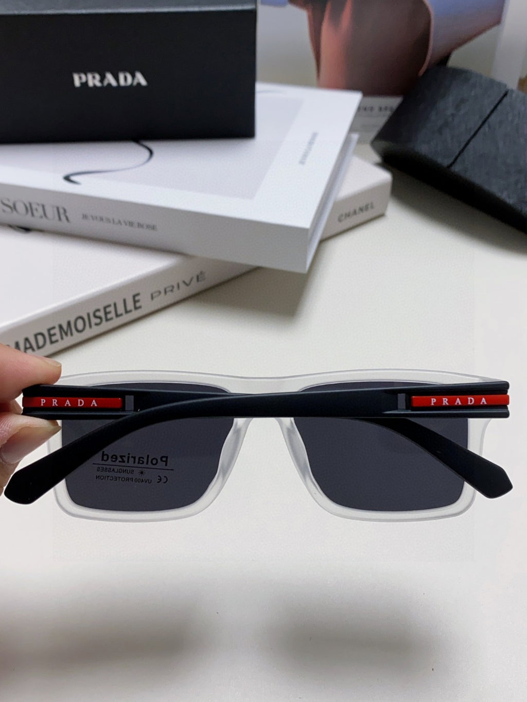 Prada Fashion Gray Lens Sunglasses for Men & Women - 465533 - detail image 4