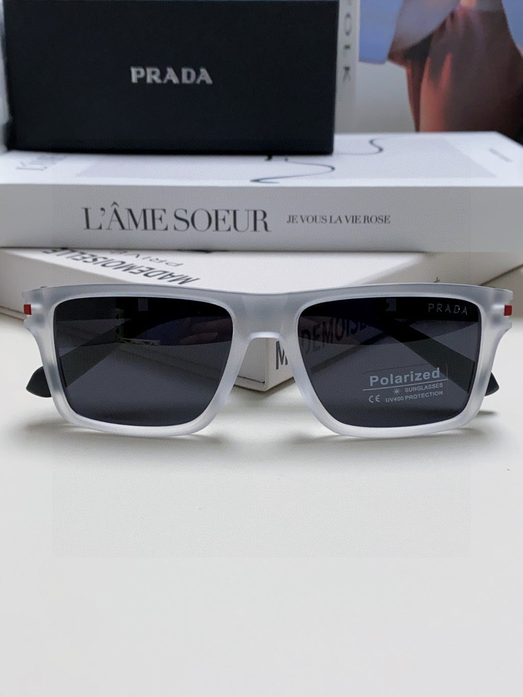 Prada Fashion Gray Lens Sunglasses for Men & Women - 465533 - detail image 6