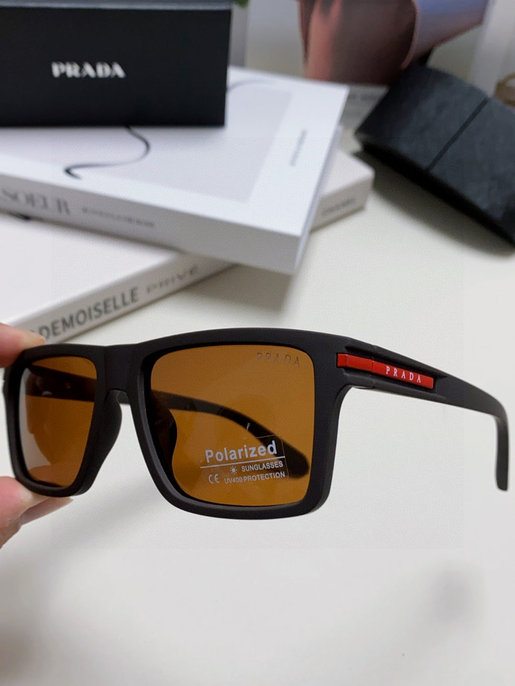 Prada Fashion Gray Lens Sunglasses for Men & Women - 465535 - detail image 5