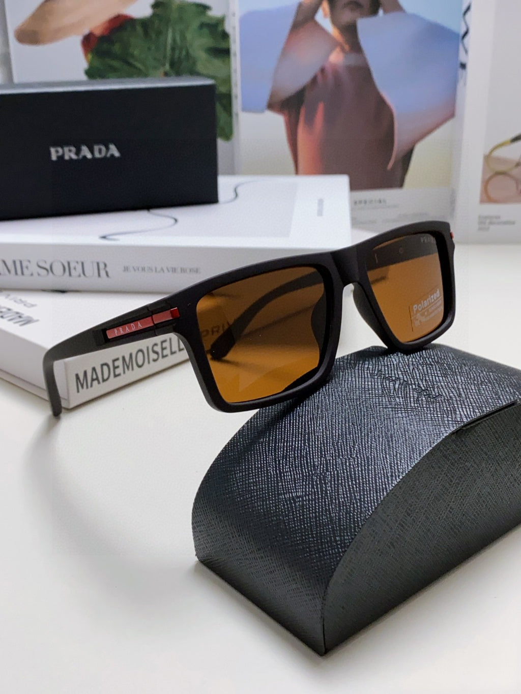 Prada Fashion Gray Lens Sunglasses for Men & Women - 465536 - detail image 7
