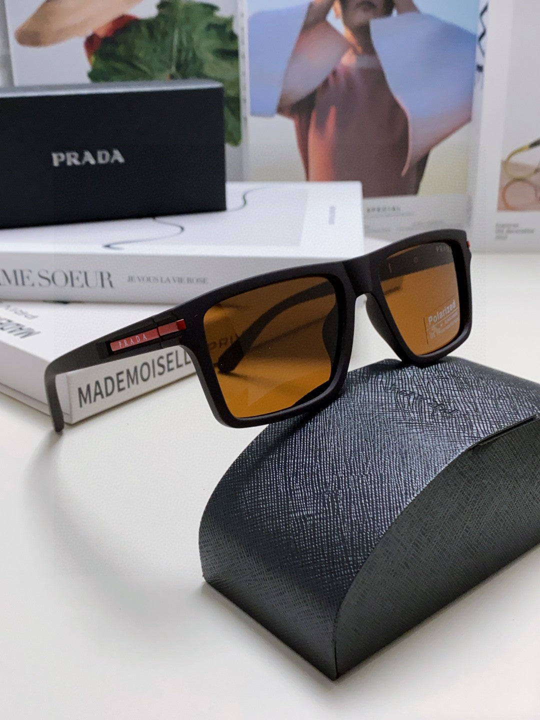 Prada Fashion Gray Lens Sunglasses for Men & Women - 465536 - detail image 7