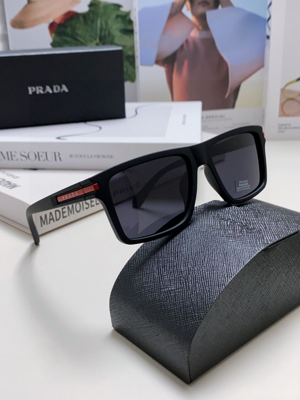 Prada Fashion Silver Lens Sunglasses for Men & Women - 465537 - detail image 7