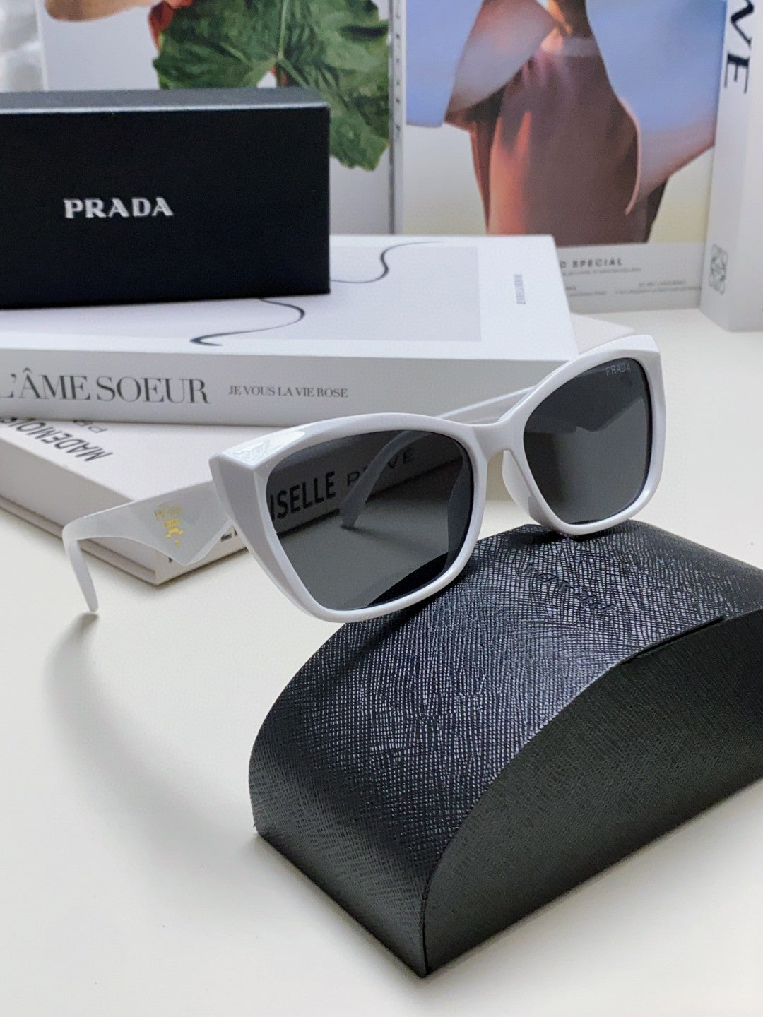 Prada Fashion Gray Lens Sunglasses for Men & Women - 465540 - detail image 7