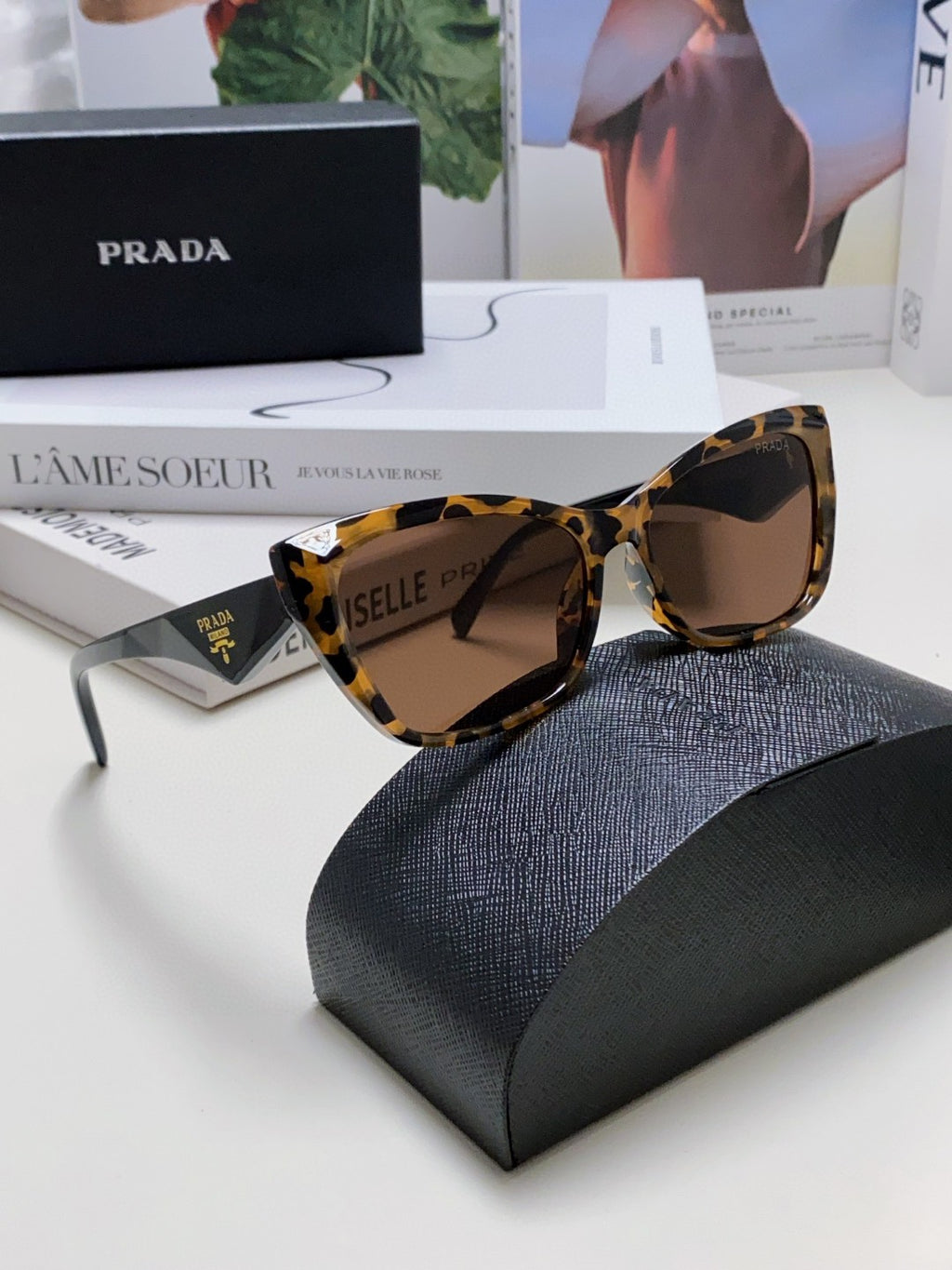 Prada Fashion Brown Lens Sunglasses for Men & Women - 415710 - detail image 7