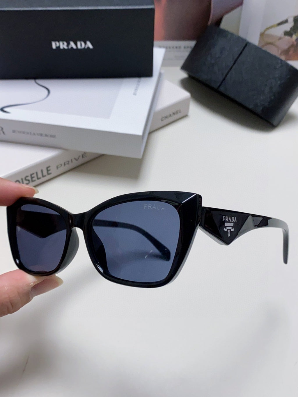 Prada Fashion Blue Lens Sunglasses for Men & Women - 465542 - detail image 5
