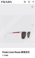 Prada Metal Fashion Black Lens Sunglasses for Men & Women