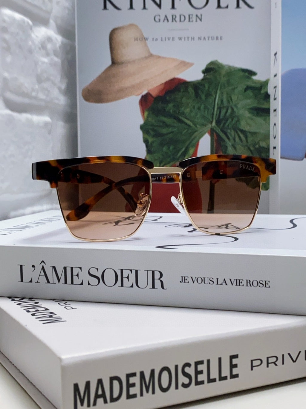 Prada Metal Fashion Red Lens Sunglasses for Men & Women - 465544 - detail image 3
