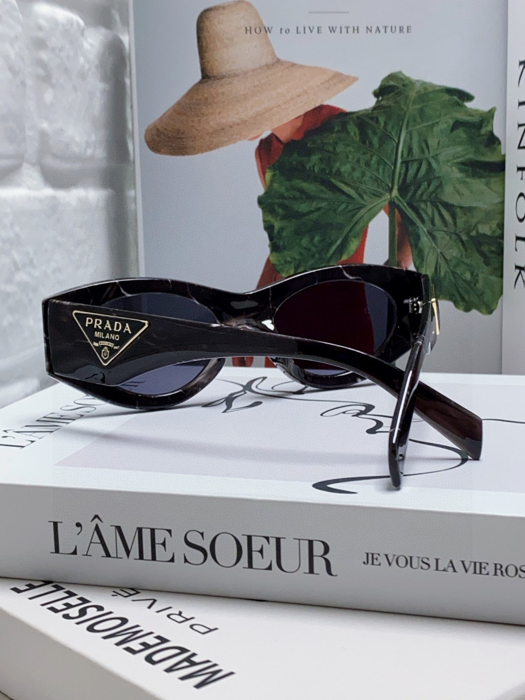 Prada Cat-Eye Blue Lens Sunglasses for Men & Women - 465545 - detail image 2