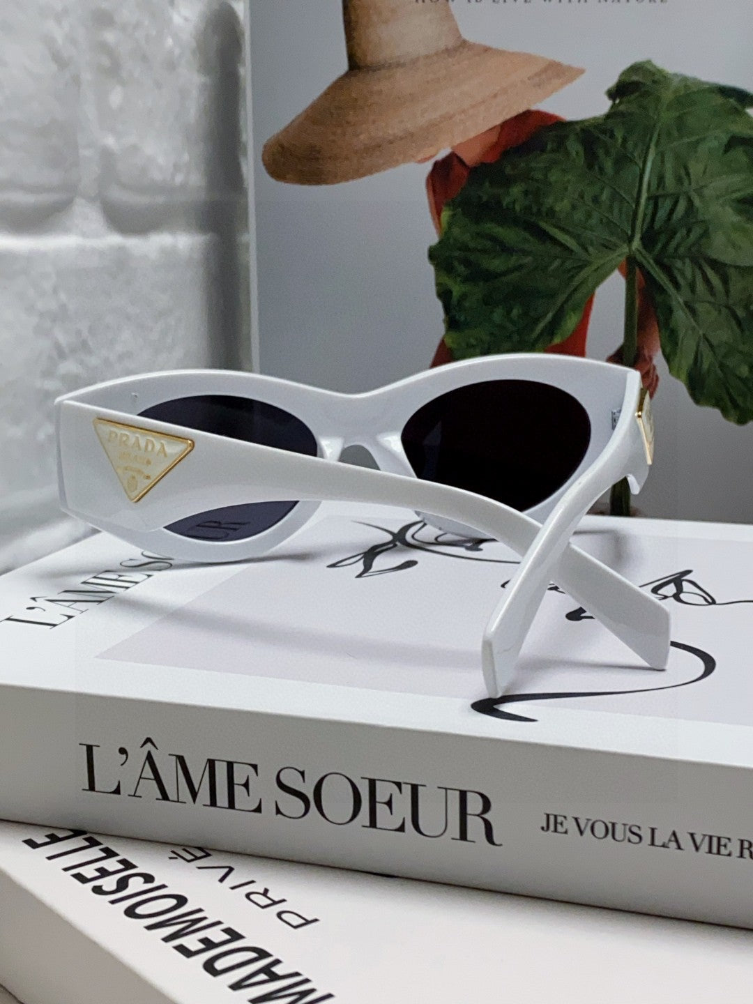Prada Cat-Eye Gray Lens Sunglasses for Men & Women - 465546 - detail image 2