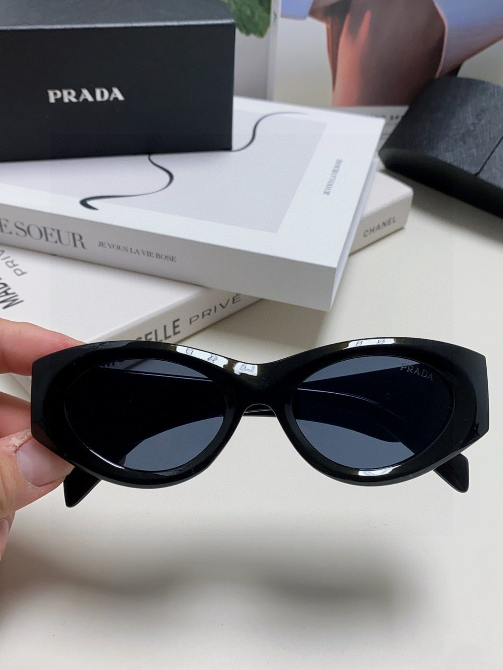 Prada Cat-Eye Red Lens Sunglasses for Men & Women - 465547 - detail image 3