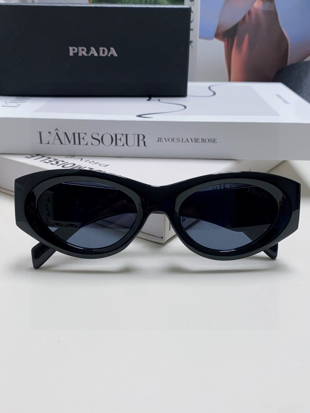 Prada Cat-Eye Red Lens Sunglasses for Men & Women - 465547 - detail image 6