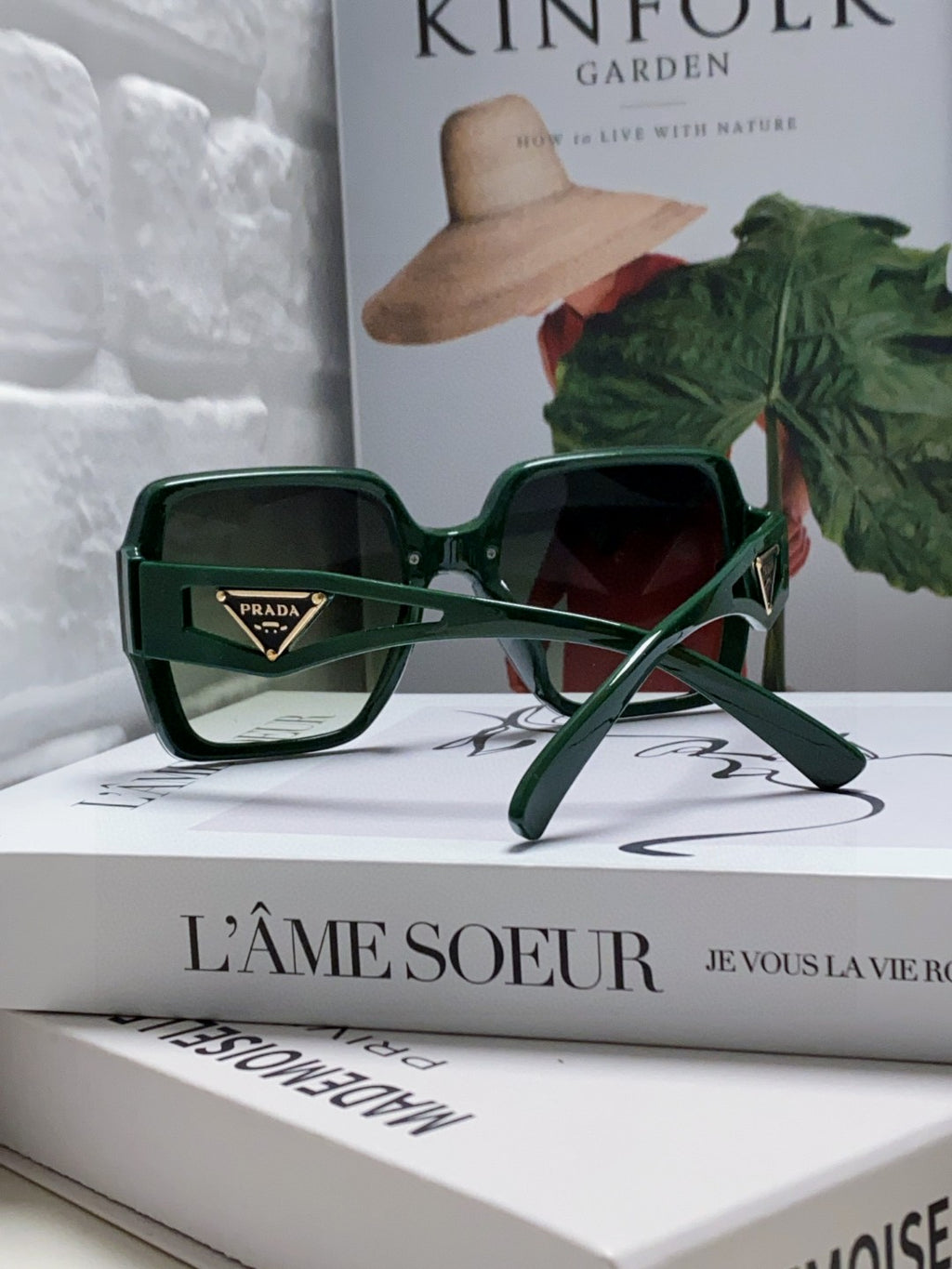 Prada Polarized Oversized Silver Lens Sunglasses for Men & Women - detail image 2