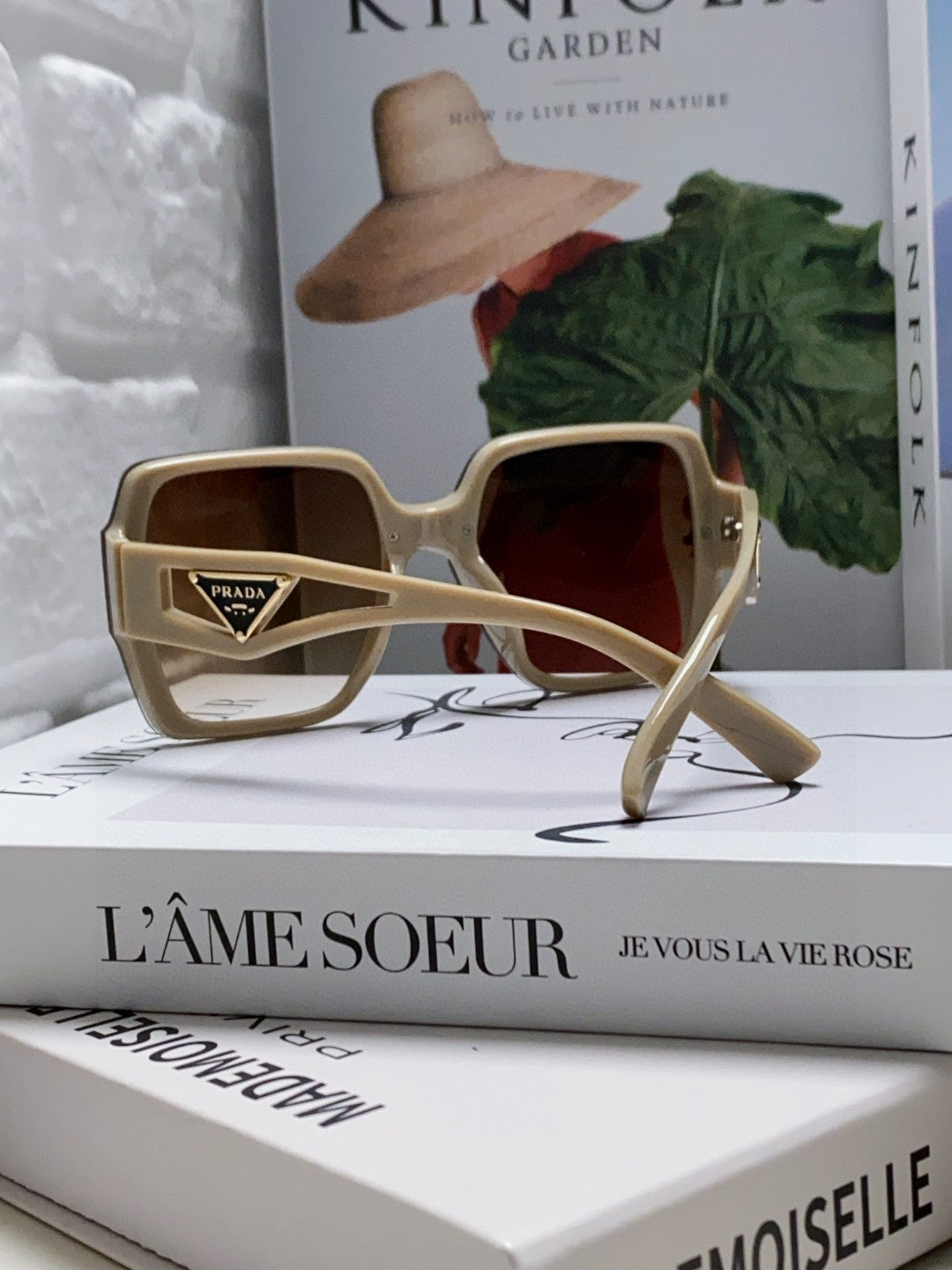 Prada Polarized Oversized Brown Lens Sunglasses for Men & Women - 465549 - detail image 2
