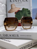 Prada Polarized Oversized Brown Lens Sunglasses for Men & Women - 465549