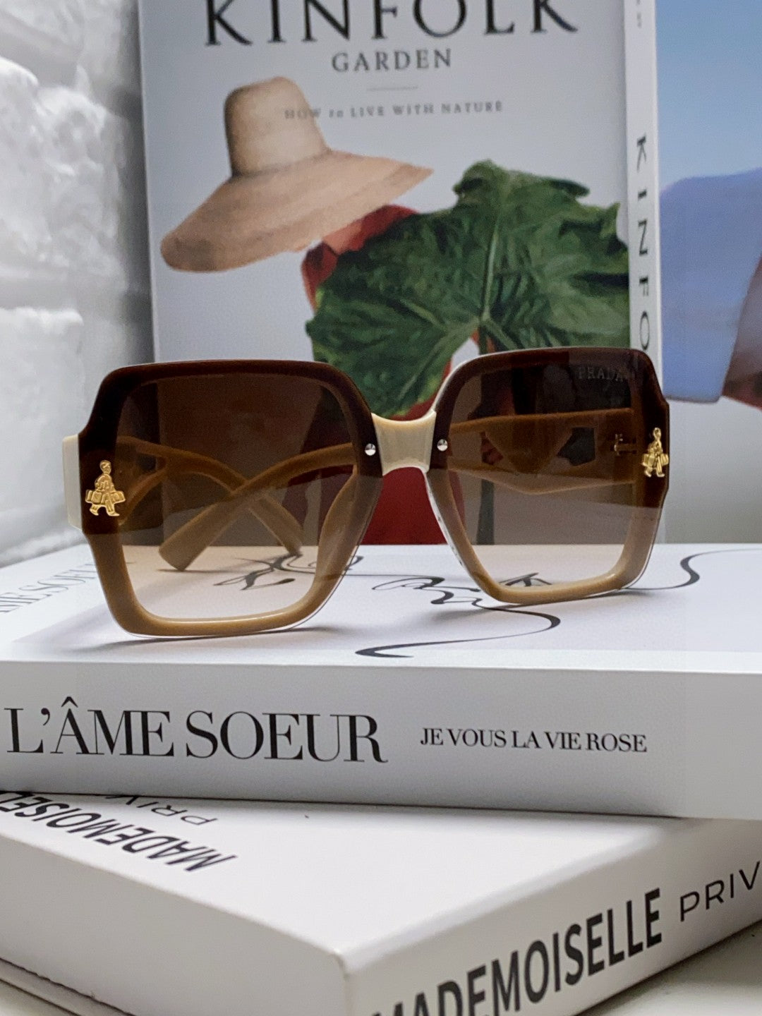 Prada Polarized Oversized Brown Lens Sunglasses for Men & Women - 465549