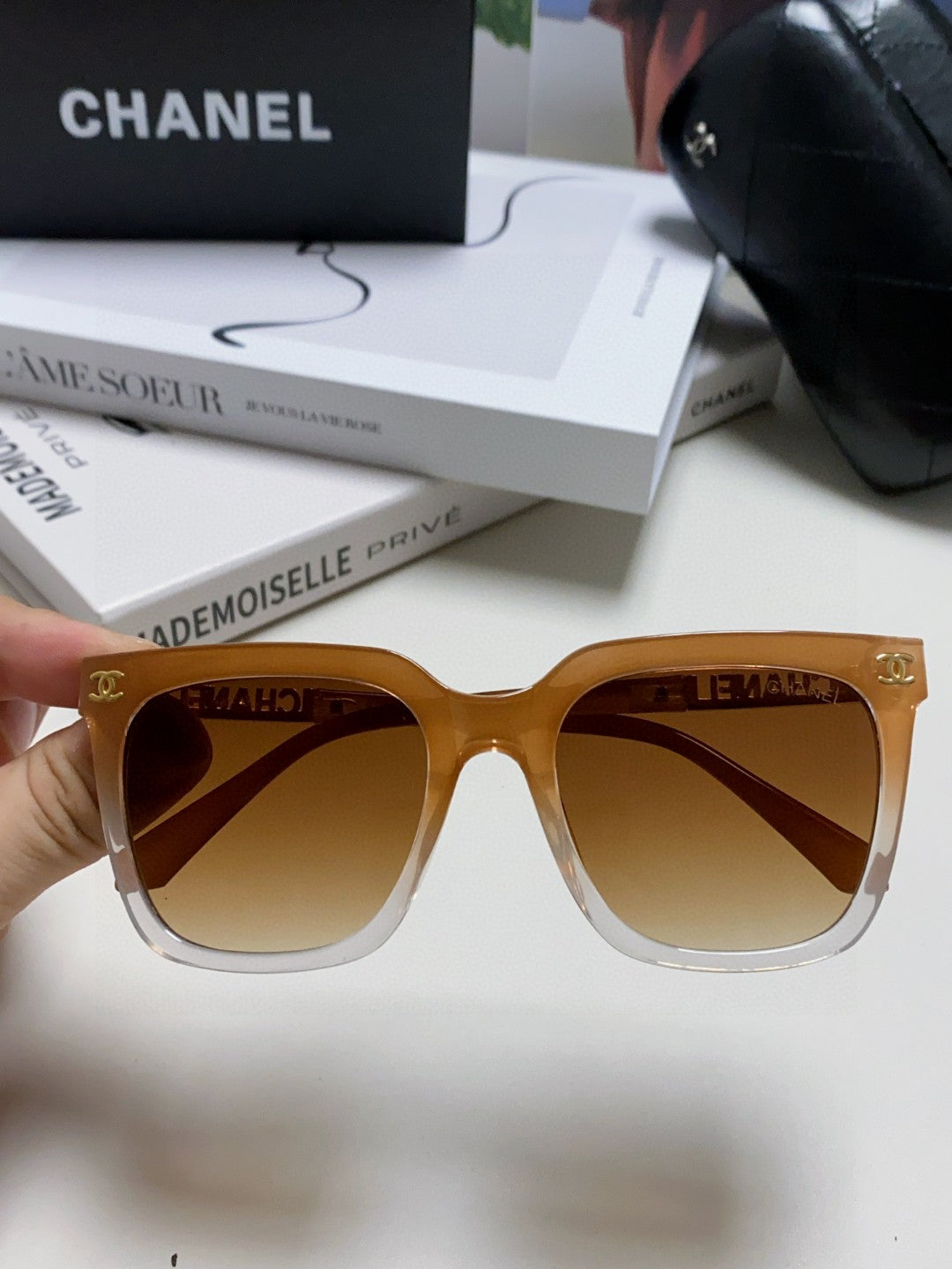 Chanel Square Gray Lens Sunglasses for Men & Women - 465041 - detail image 3