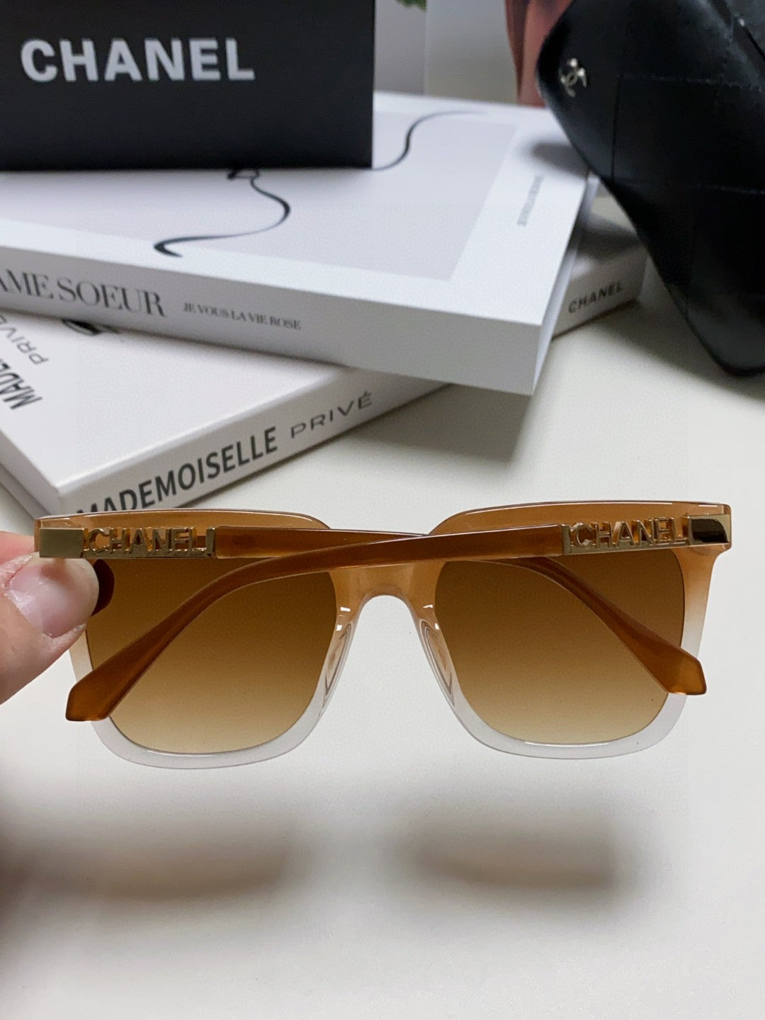 Chanel Square Gray Lens Sunglasses for Men & Women - 465041 - detail image 4