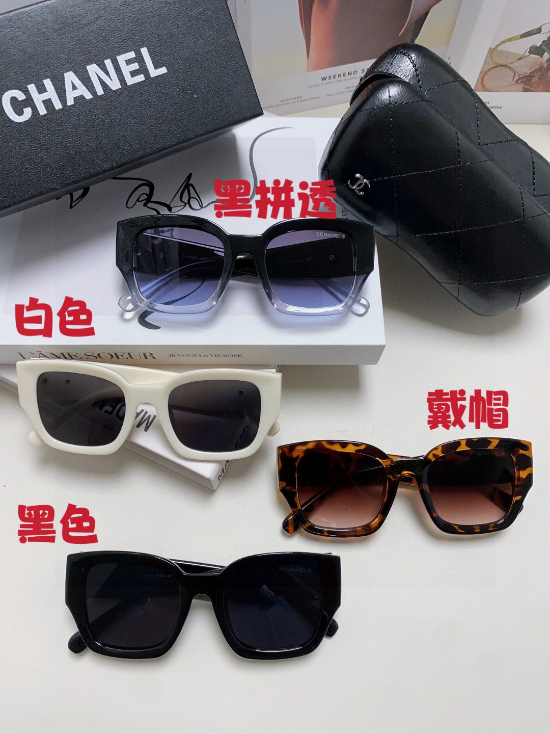 Chanel Fashion Red Lens Sunglasses for Men & Women - 465045 - detail image 9