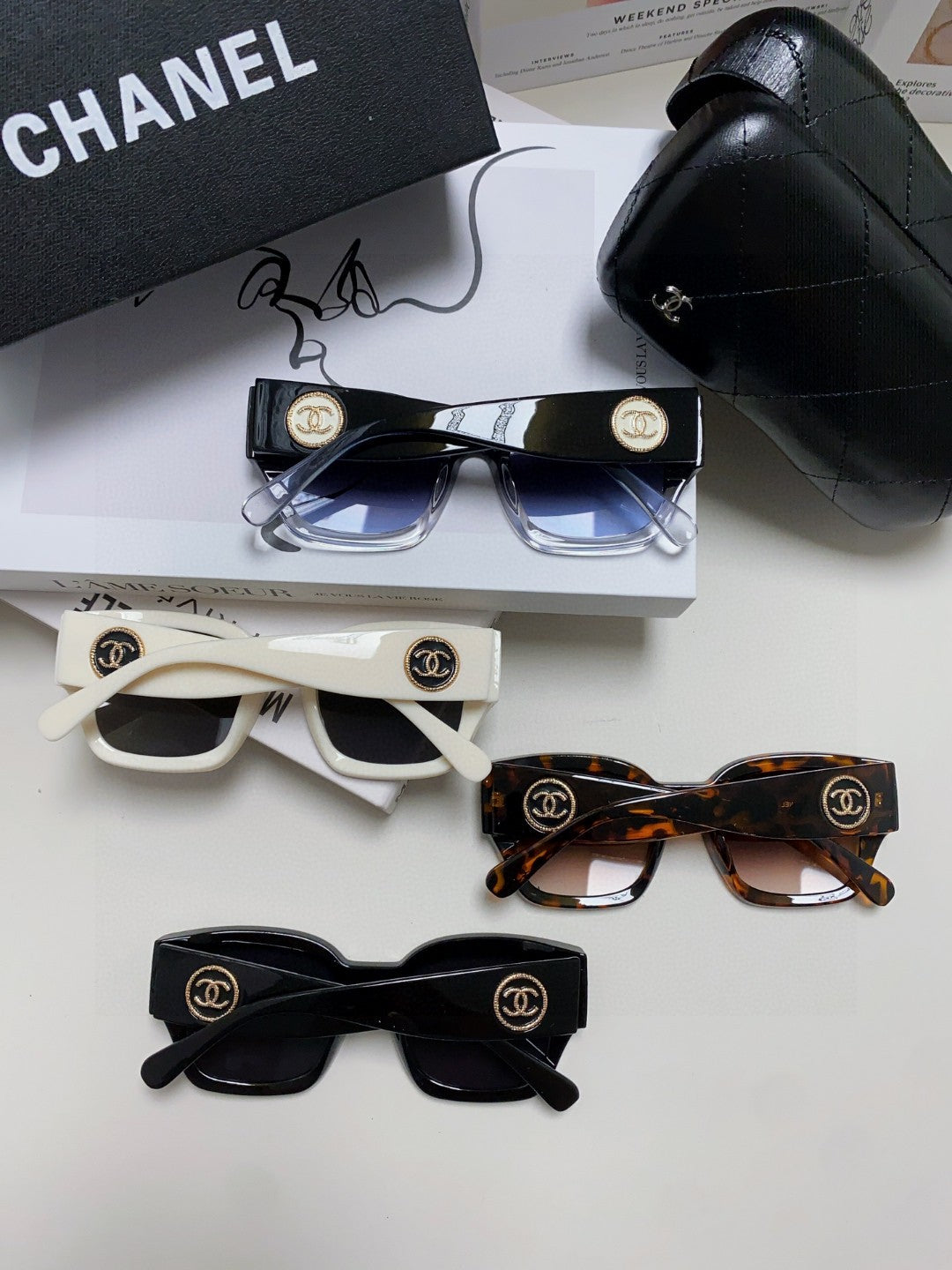 Chanel Fashion Brown Lens Sunglasses for Men & Women - 465046 - detail image 8