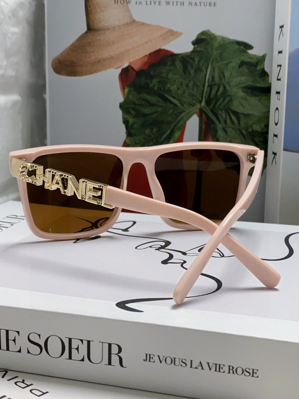 Chanel Polarized Square Brown Lens Sunglasses for Women - detail image 2