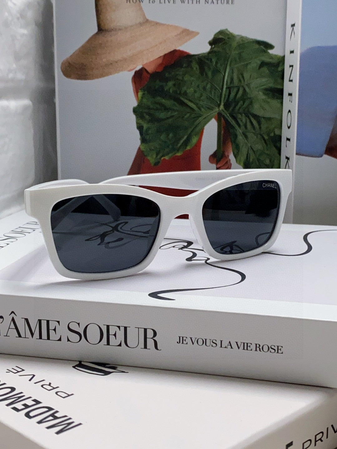 Chanel Square Blue Lens Sunglasses for Women