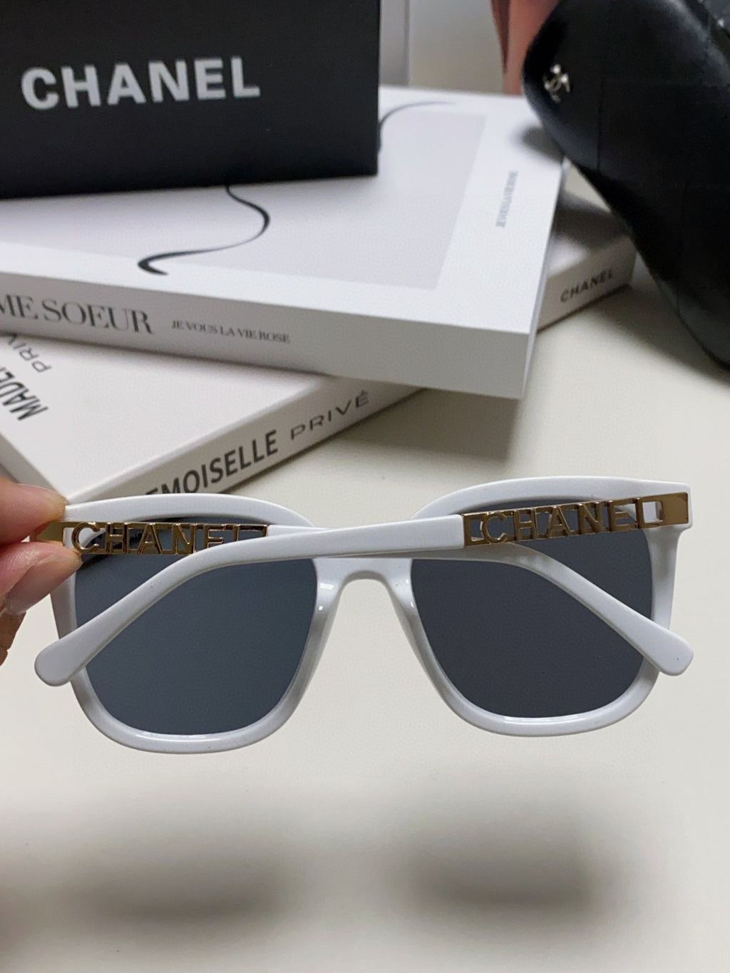 Chanel Square Blue Lens Sunglasses for Men & Women - 465060 - detail image 4