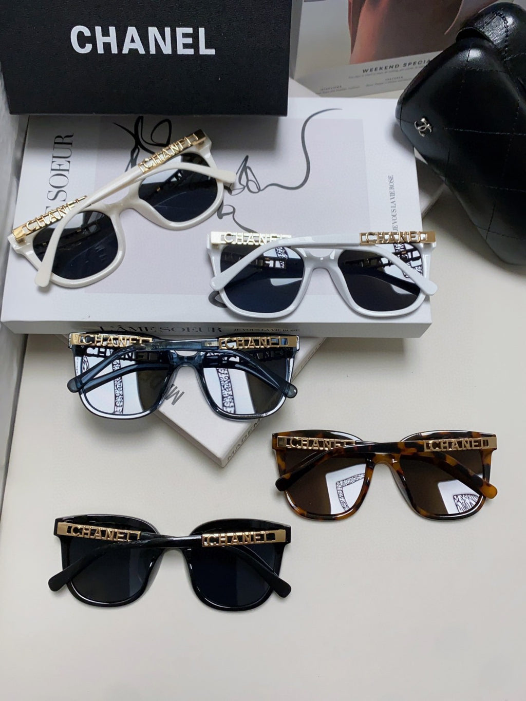 Chanel Square Silver Lens Sunglasses for Men & Women - 465062 - detail image 7