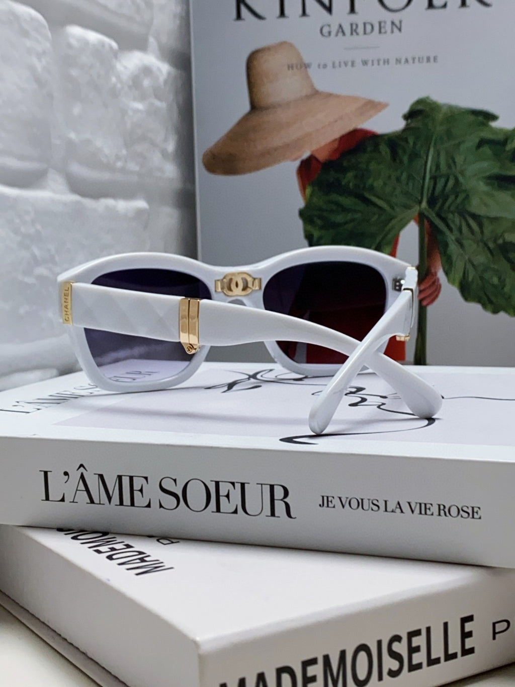 Chanel Folding Fashion Silver Lens Sunglasses for Men & Women - detail image 2