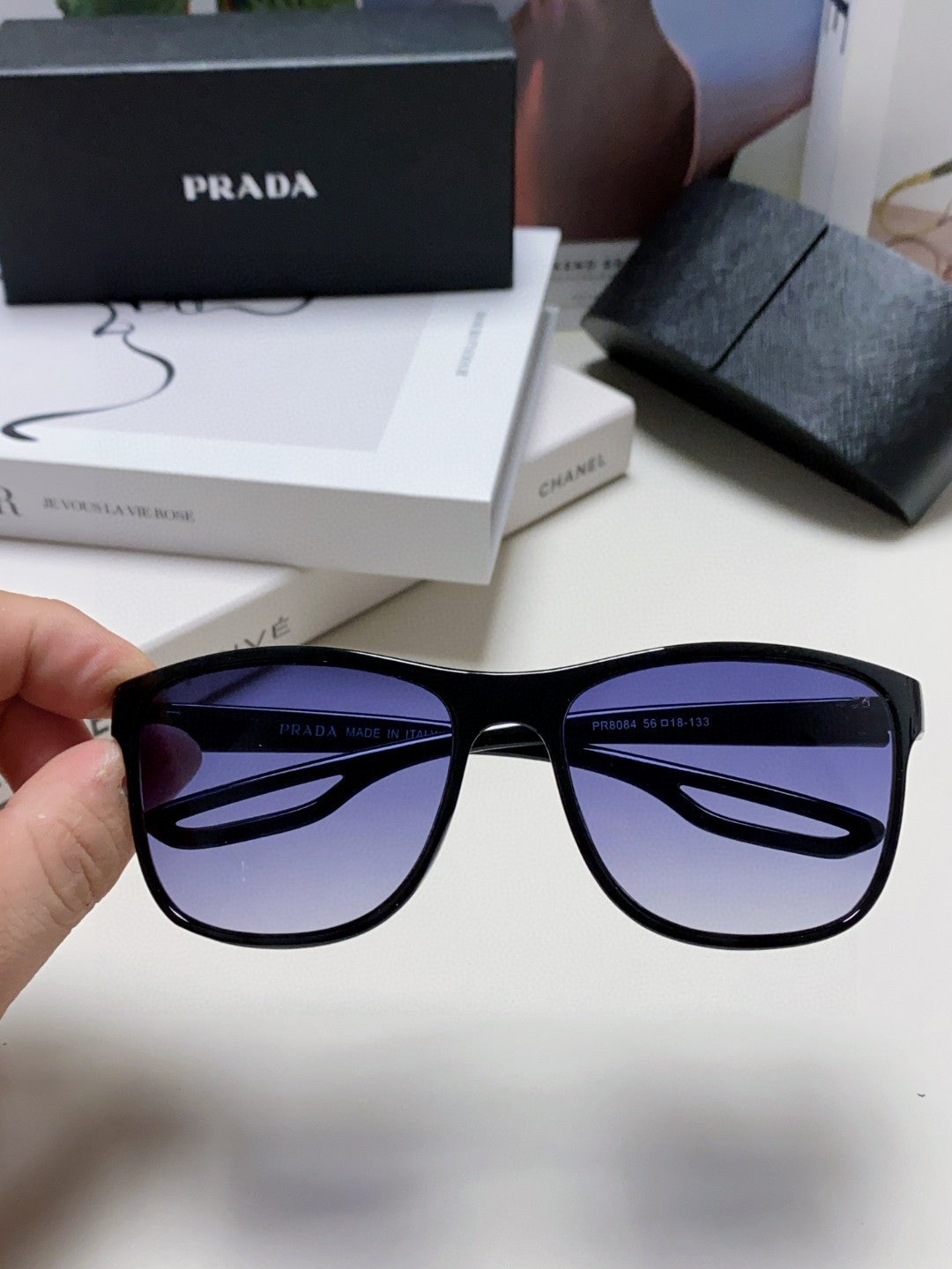Prada Polarized Fashion Blue Lens Sunglasses for Men & Women - 487110 - detail image 3